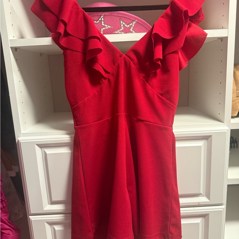SHEIN Vibrant Red Dress